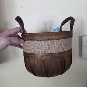 Rustic Brown Woven Basket